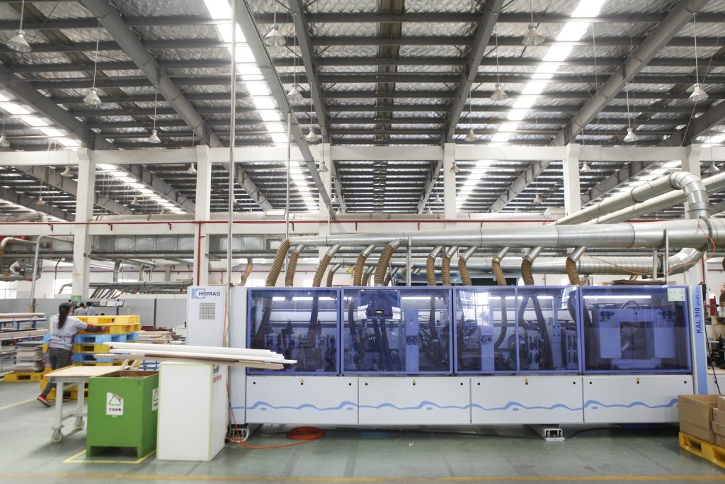 Haomai KAL330/KAR370 laser edge banding on panels