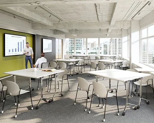 lightweight stackable office chairs for training areas