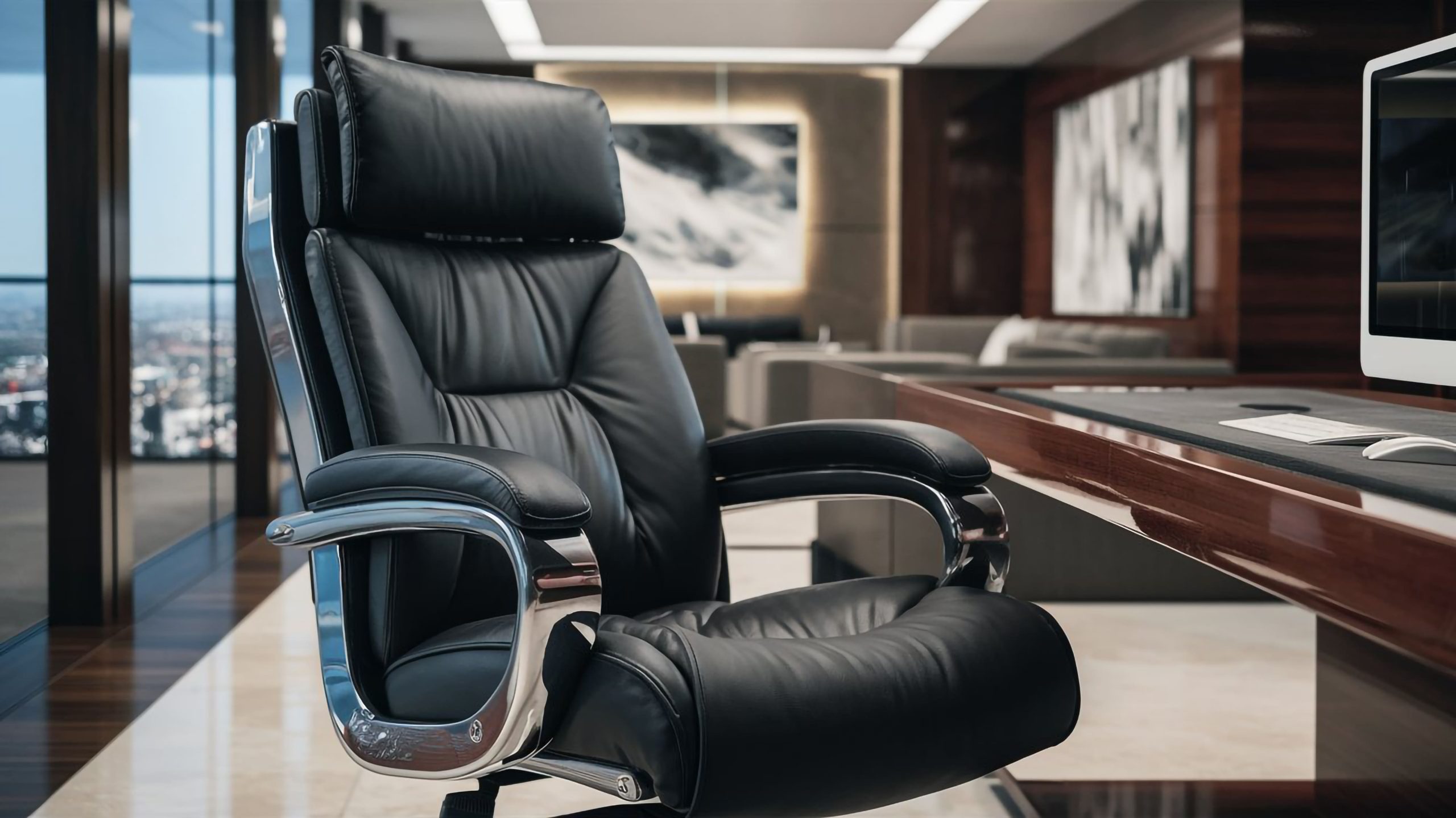 Premium leather chairs for decision-makers.