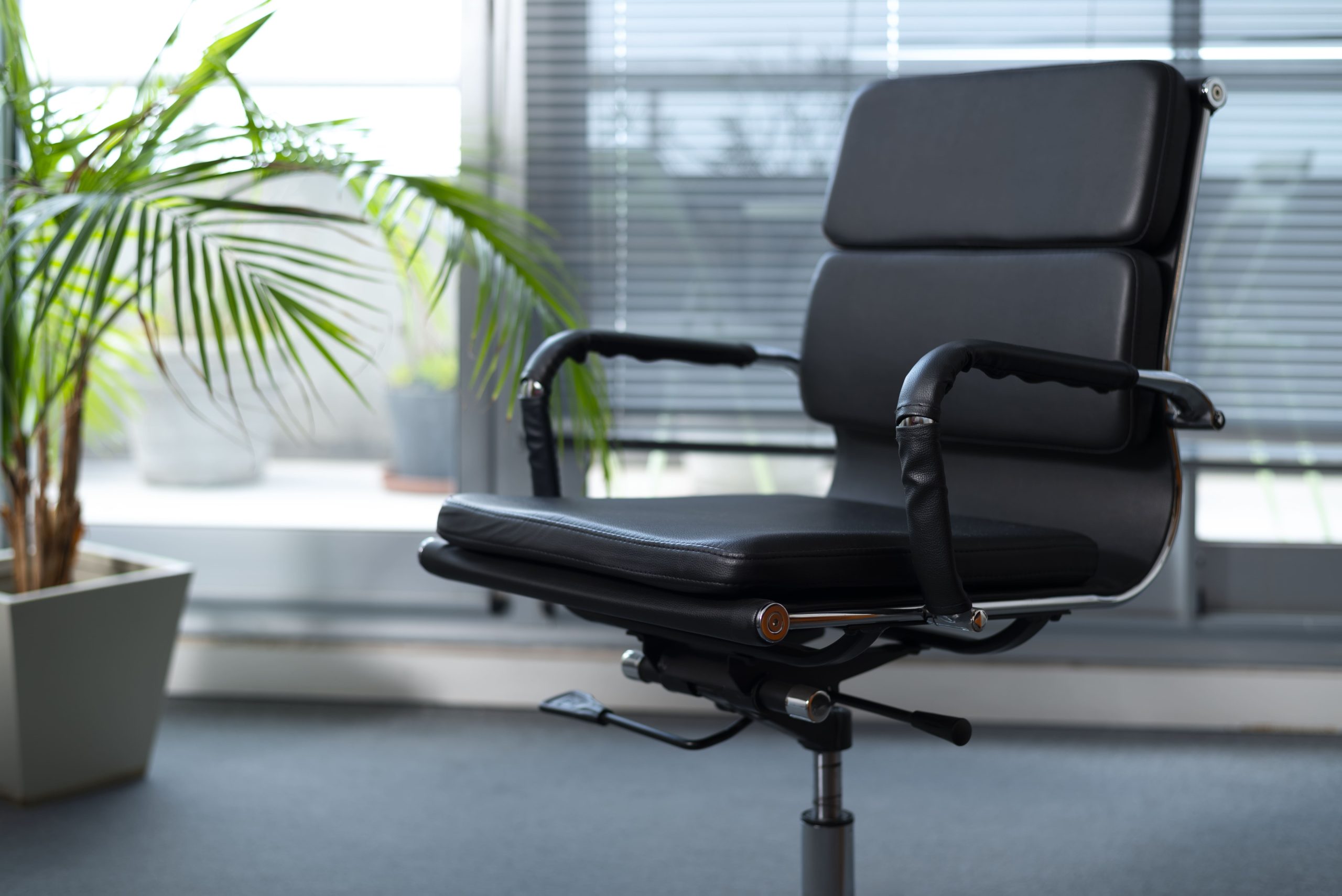 VISION office furniture executive chair for guest and visitor seating in corporate space