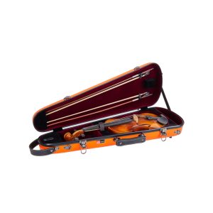 CRF1020V Fiberglass Violin Case - 4/4 Full Size - with Shoulder Rest Compartment