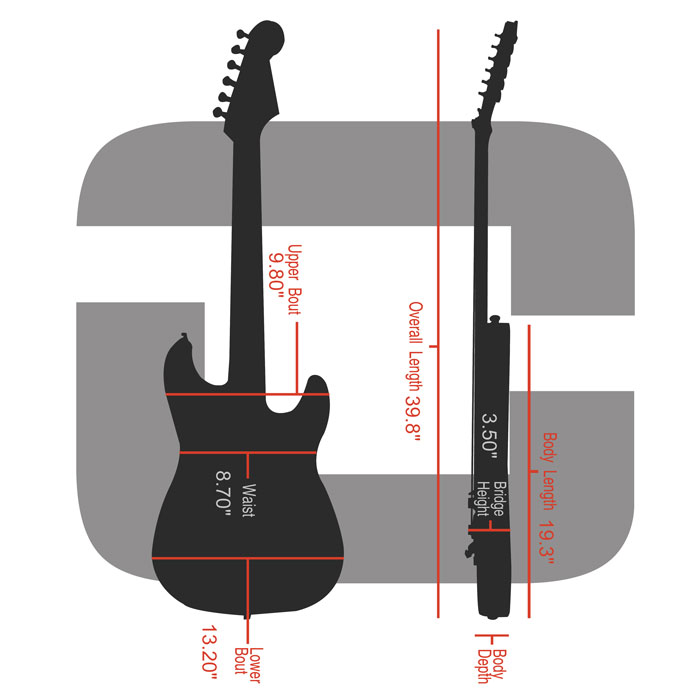 Electric Guitar Case for PRS SE | Crossrock