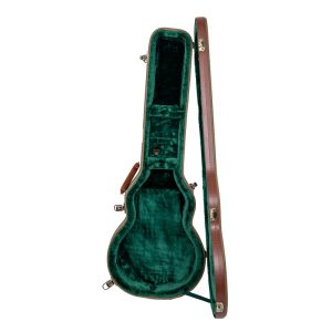 CRW720L Wooden Case, Les Paul Electric Guitar Case, Vintage Canvas
