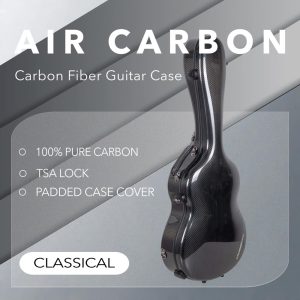CRF6030C Air Carbon Classical Guitar Case 4/4 Full Size - 100% Pure Carbon Fiber Case