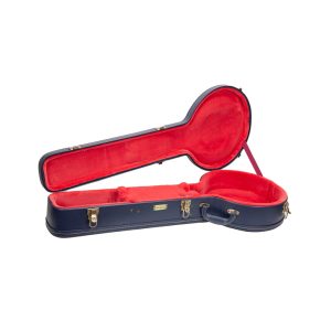 CRW630BJ Printed leather Wooden Case, 5 Strings Resonator Bluegrass Banjo Case