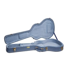 CRW630SA Wooden Case, 335 Style, Semi-Hollow Electric Guitar Case,Patterned leather Case