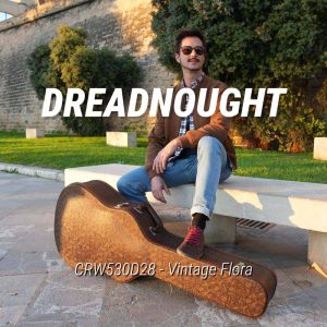 CRW530D28 Vintage Flora Dreadnought Guitar Case for Martin Dreadnought