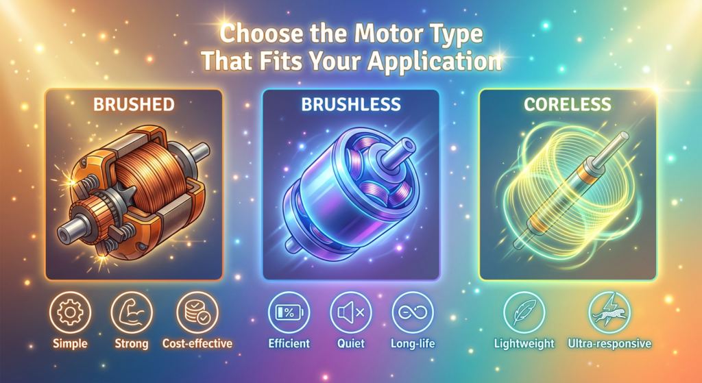 Choose between motor type