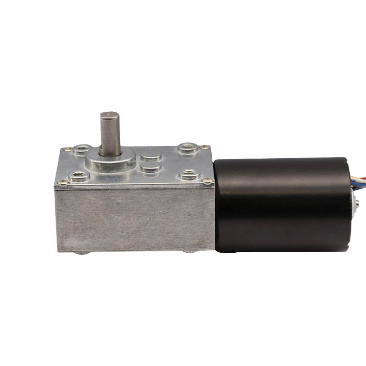 58mm Diameter Brushles DC Motor With 90 Degree Shaft Worm Gearbox Featured Image